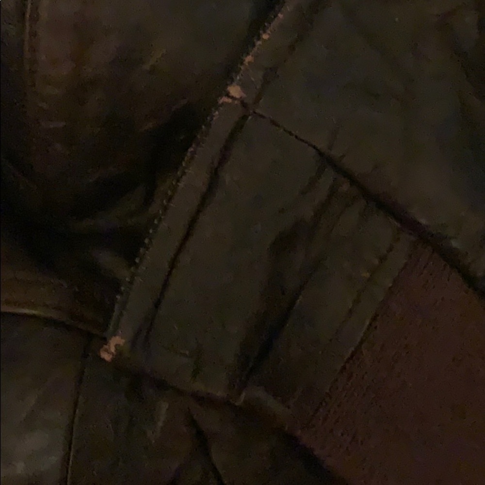 CONTEXT XLT DISTRESSED LEATHER BOMBER JACKET - Picture 10 of 11